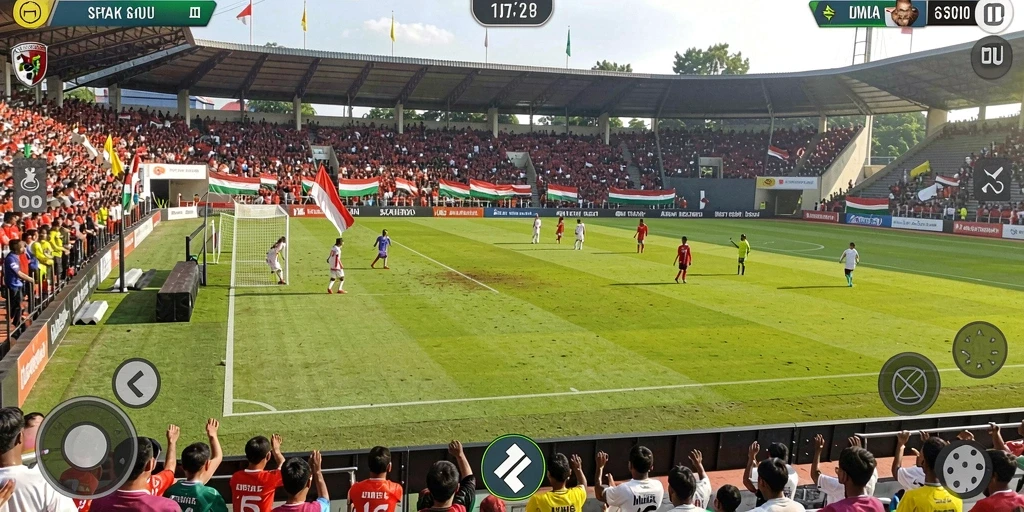 Gambar pertama menampilkan karakter utama dalam aksi pertarungan.