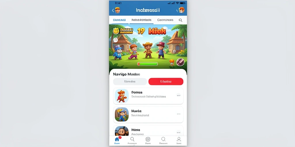 Tampilan awal yang menarik dan mudah dinavigasi.