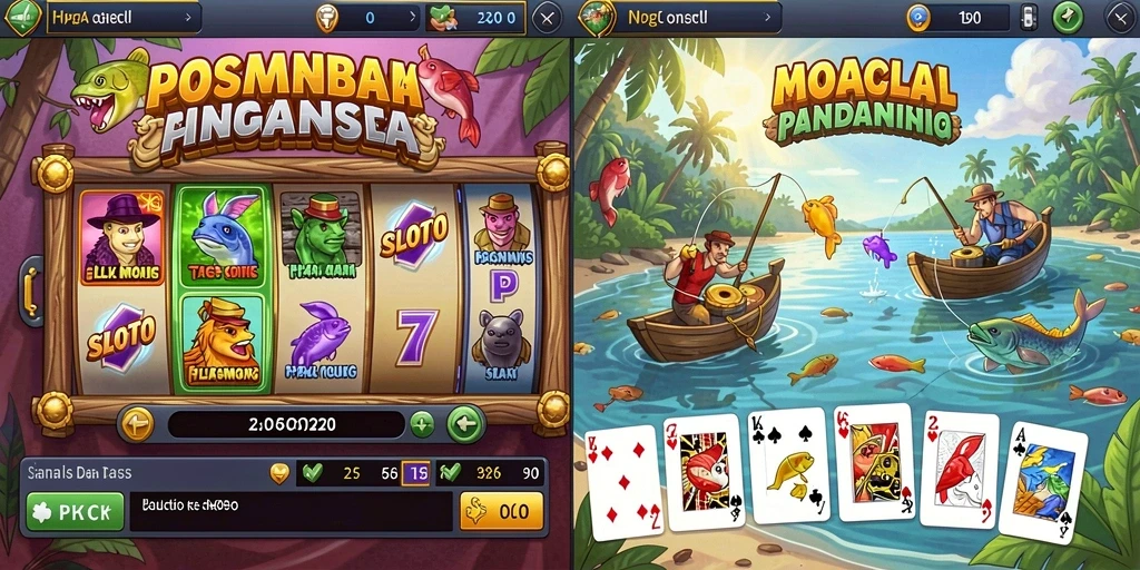 Screenshot menampilkan karakter utama dengan latar belakang yang menawan.