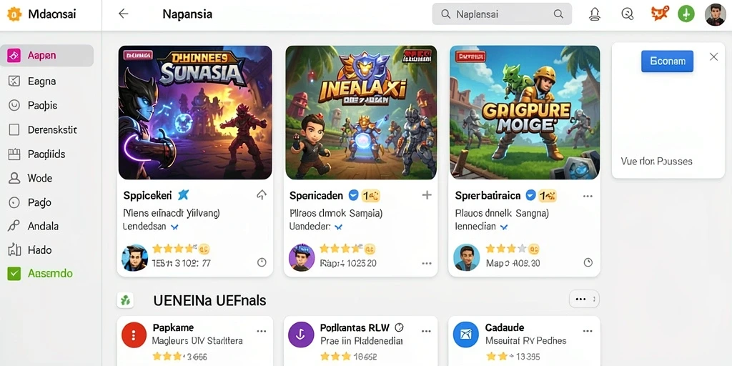 Tampilan antarmuka pengguna yang menarik dan interaktif.