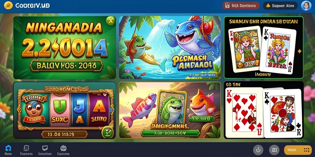 Tampilan awal game NESIAFUN yang menarik perhatian.
