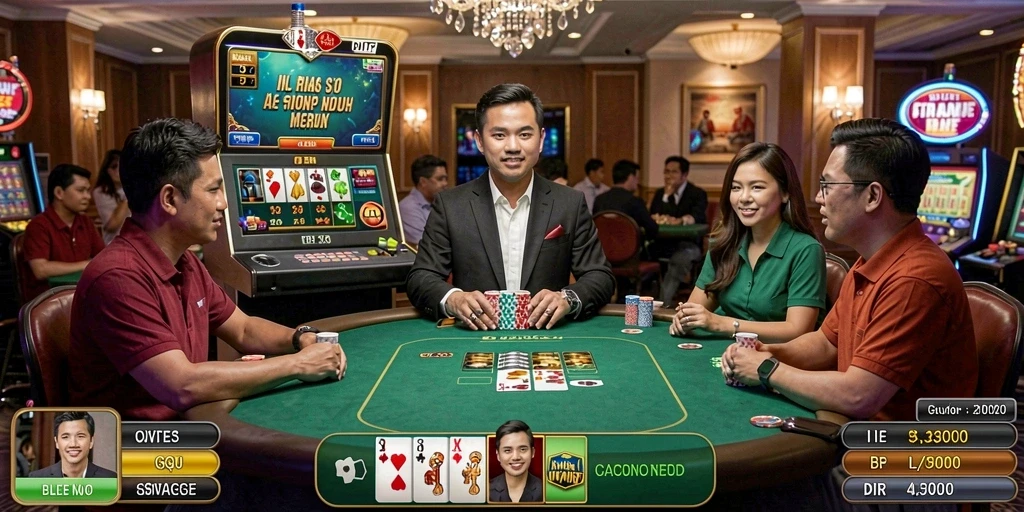 Tampilan layar utama dengan grafik yang menarik.