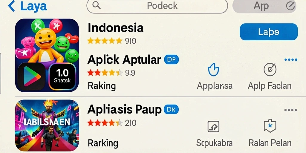 Tampilan awal yang menarik dan interaktif.
