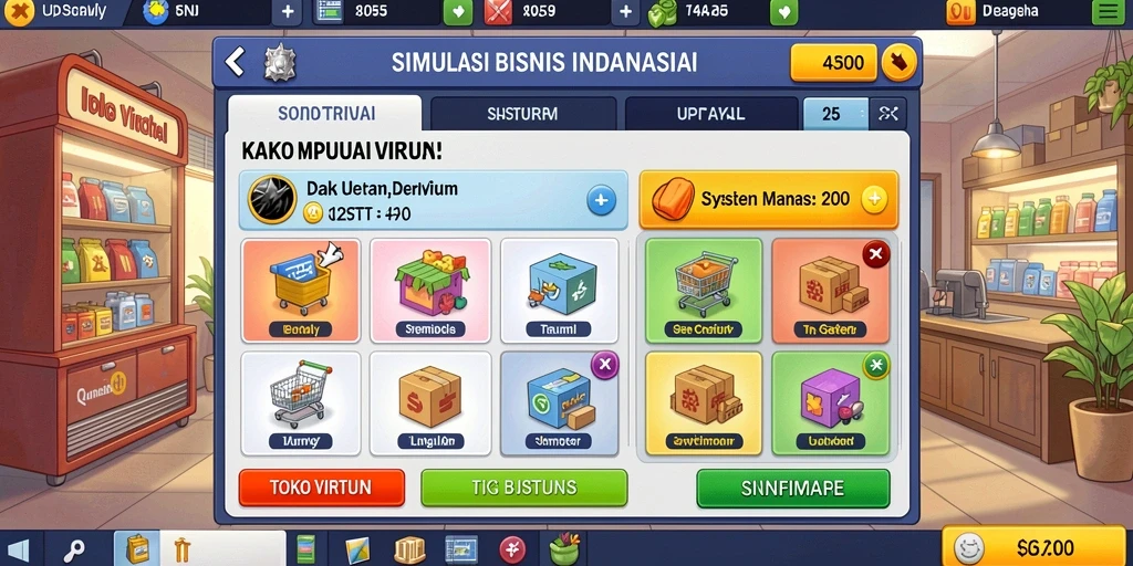 Tampilan antarmuka yang simpel dan menarik.