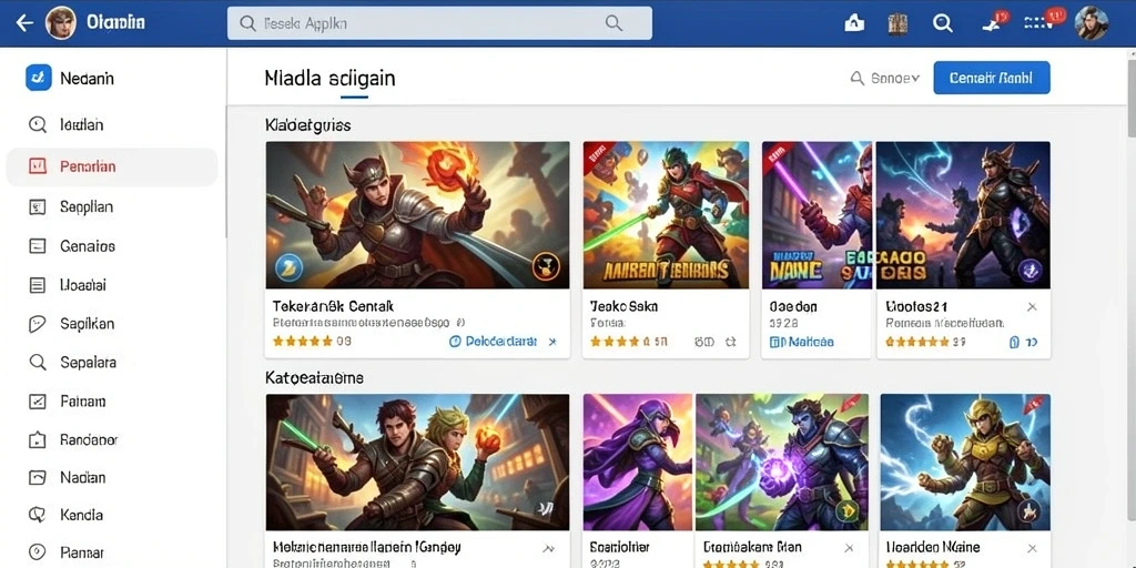 Gambaran antarmuka pengguna yang menarik.